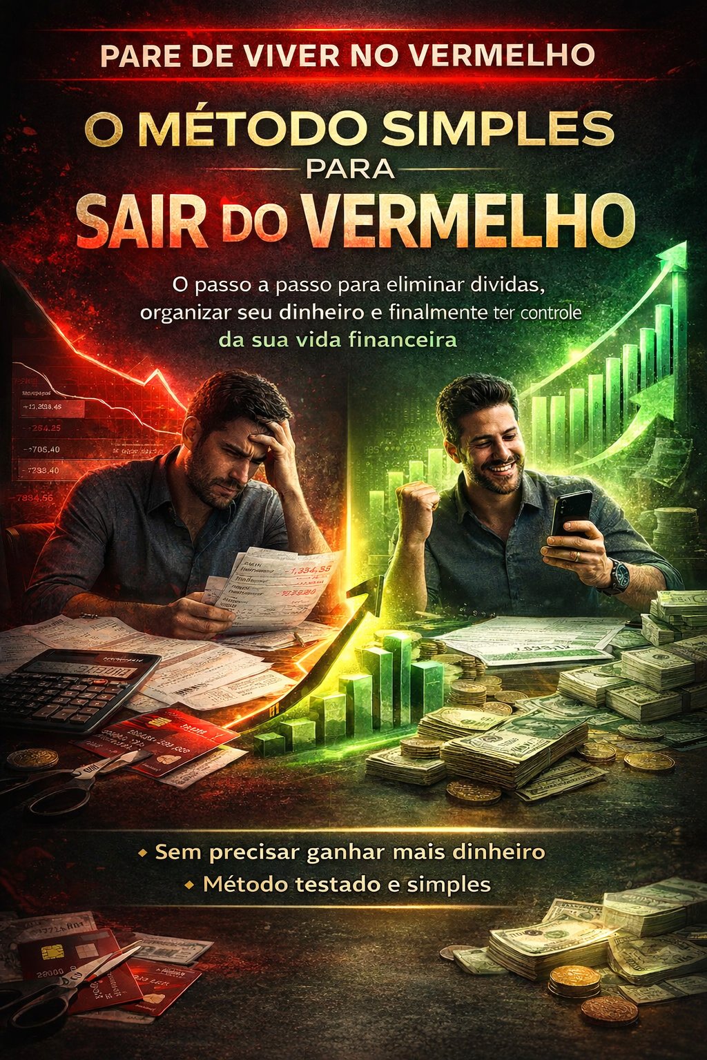O Método Simples para Sair do Vermelho — Capa do E-book